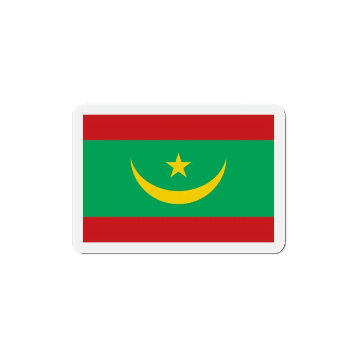 Aimant drapeau mauritanie forme rectangulaire magnétique