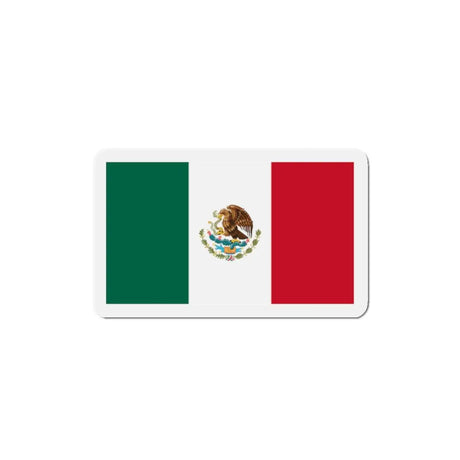 Aimant drapeau mexique forme rectangulaire déco métal