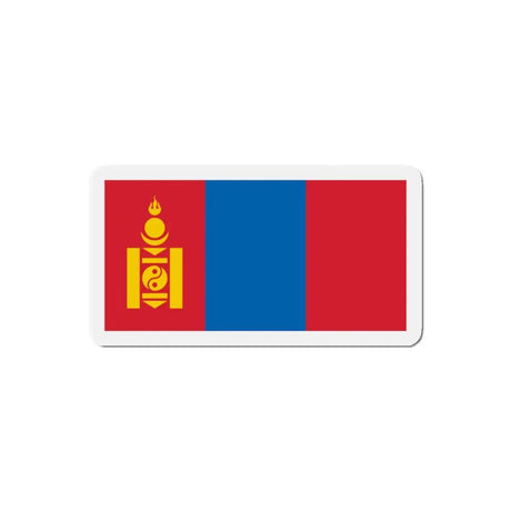 Aimant drapeau mongolie forme rectangulaire décoratif