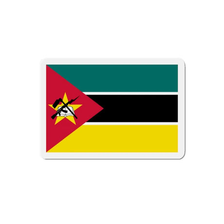 Aimant drapeau mozambique forme rectangulaire décoratif