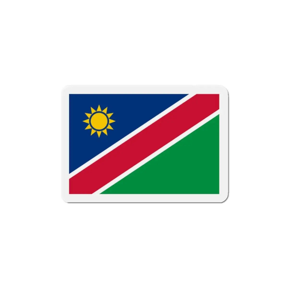 Aimant drapeau namibie forme rectangulaire couleurs vives