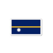 Aimant drapeau nauru forme rectangulaire finition brillante