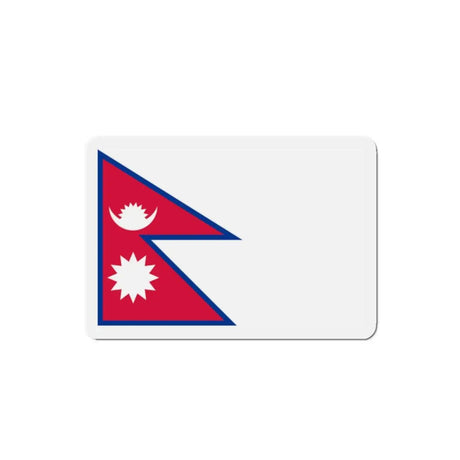 Aimant drapeau népal forme rectangulaire décoratif coloré