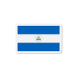 Aimant drapeau nicaragua rectangulaire décoratif métal