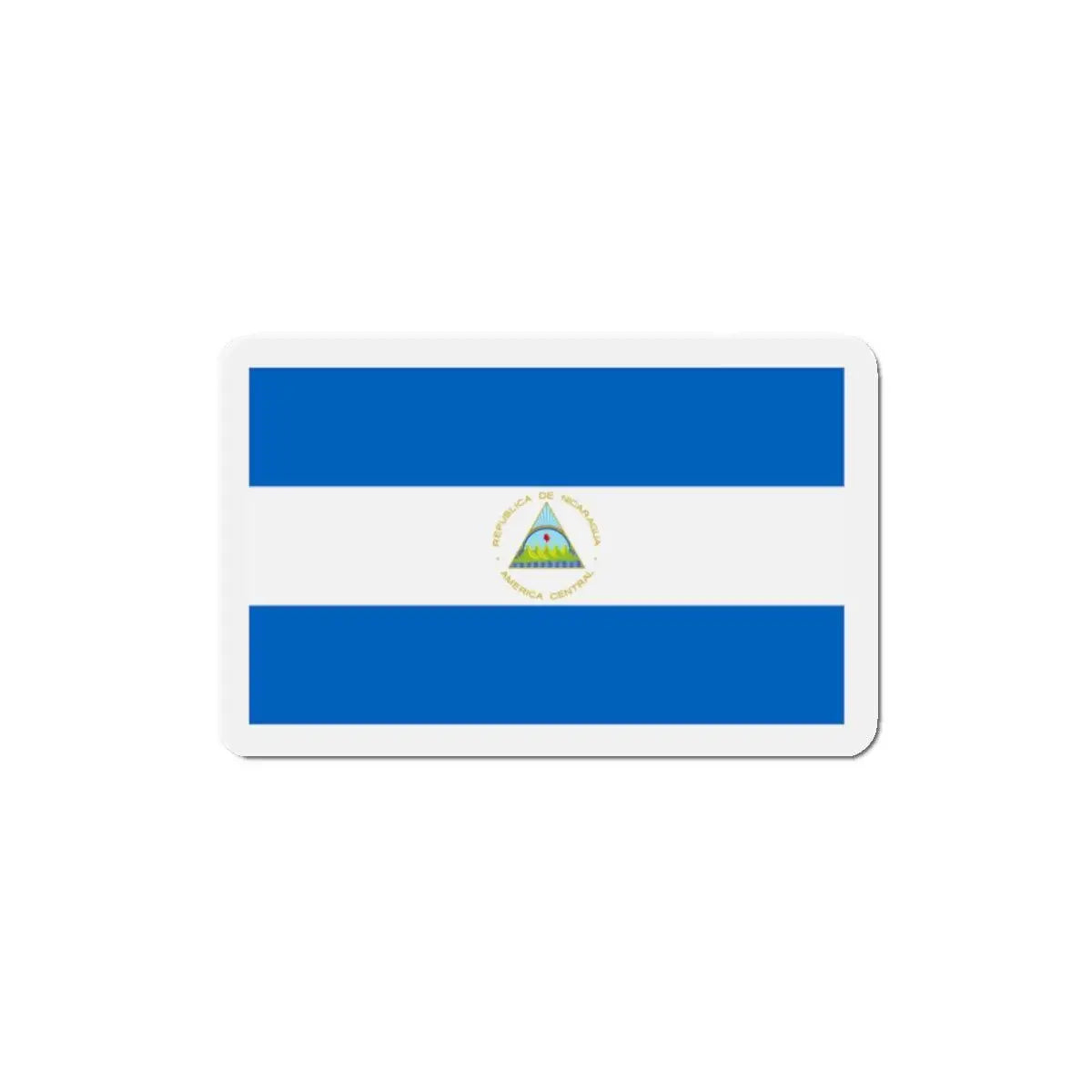 Aimant drapeau nicaragua rectangulaire décoratif métal