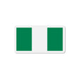 Aimant drapeau nigeria rectangulaire décoratif magnétique