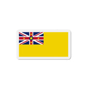 Aimant drapeau niue forme rectangulaire déco métal