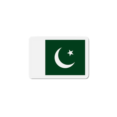 Aimant drapeau pakistan forme rectangulaire finition brillante