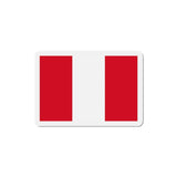 Aimant drapeau pérou forme rectangulaire décoratif coloré