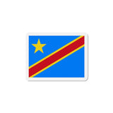 Aimant drapeau république démocratique congo forme rectangulaire