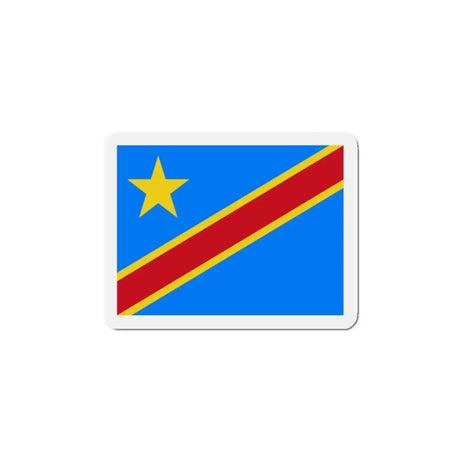 Aimant drapeau république démocratique congo forme rectangulaire