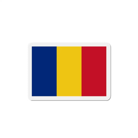 Aimant drapeau roumanie forme rectangulaire décoratif