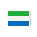 Aimant drapeau sierra leone rectangulaire décoratif magnétique