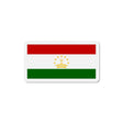 Aimant drapeau tadjikistan forme rectangulaire décoratif