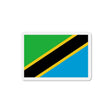 Aimant drapeau tanzanie forme rectangulaire décoratif