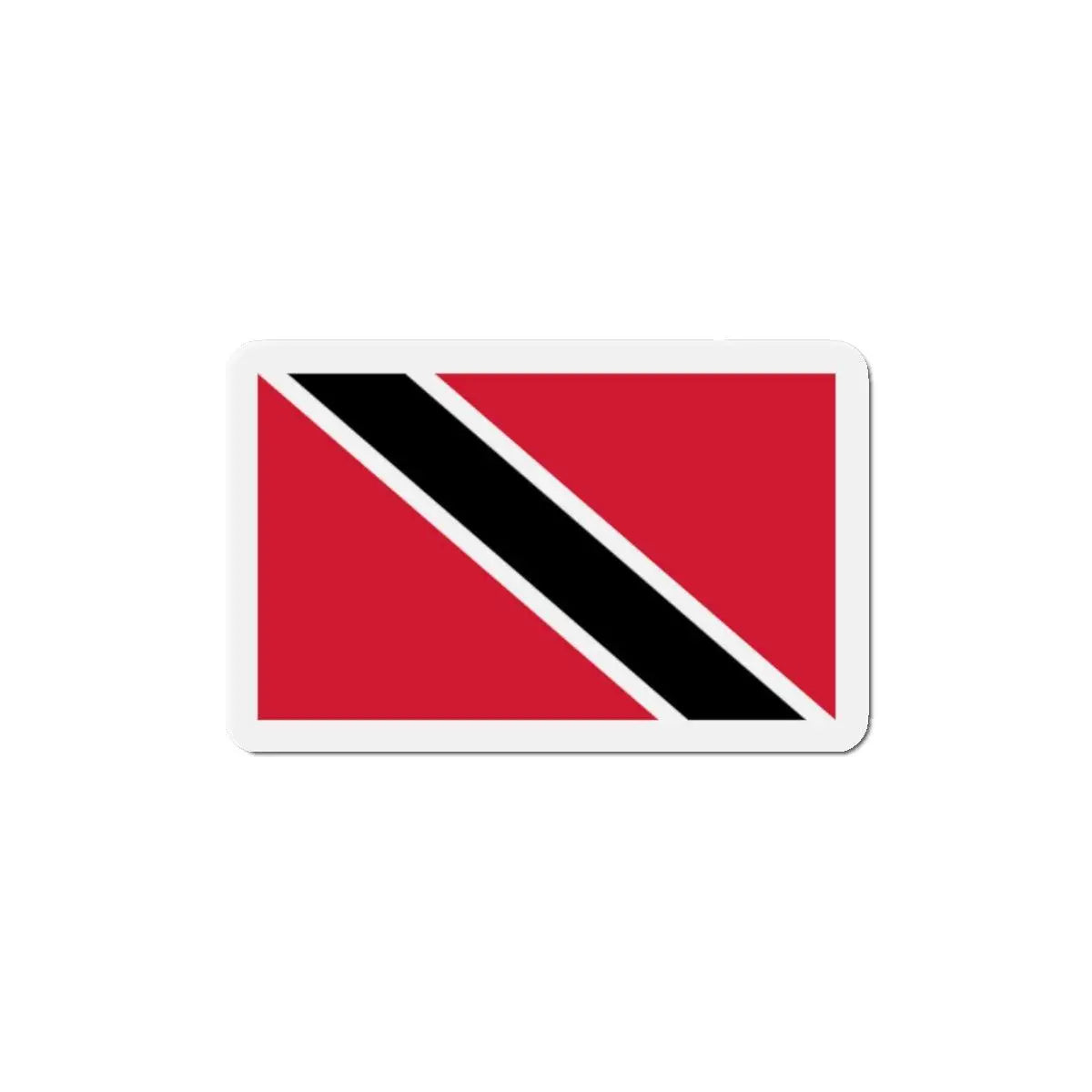 Aimant drapeau trinité-et-tobago forme rectangulaire coloré