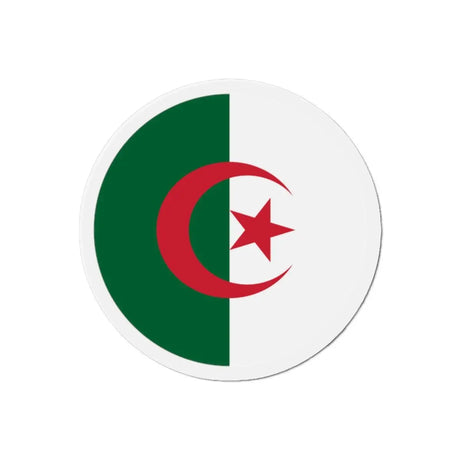 Aimant rond drapeau algérie forme ronde magnétique décoratif