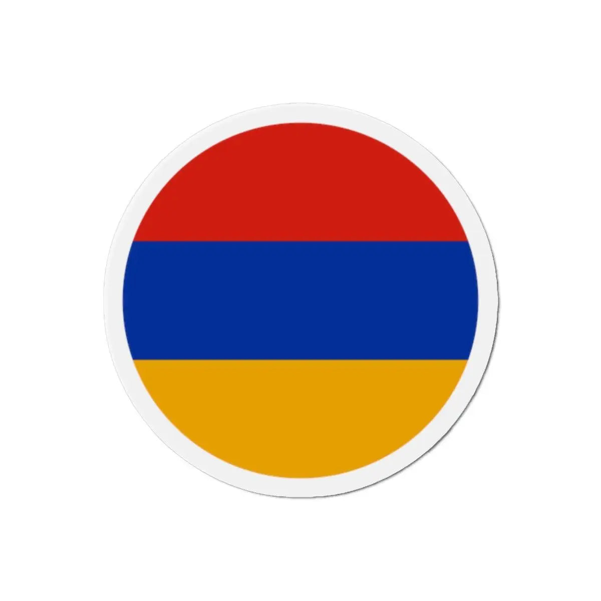 Aimant rond drapeau arménie décoratif forme ronde