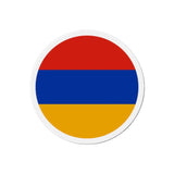 Aimant rond drapeau arménie décoratif forme ronde