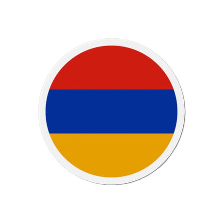 Aimant rond drapeau arménie décoratif forme ronde