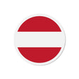 Aimant rond drapeau autriche forme décorative souvenir