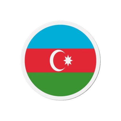 Aimant rond drapeau azerbaïdjan forme décorative magnet