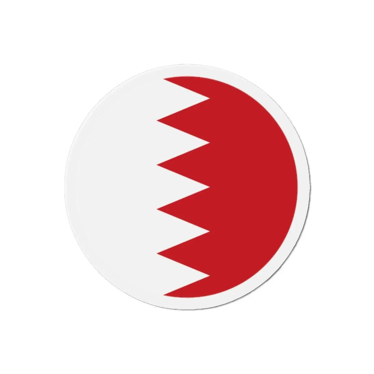 Aimant rond drapeau bahreïn forme décorative aimantée
