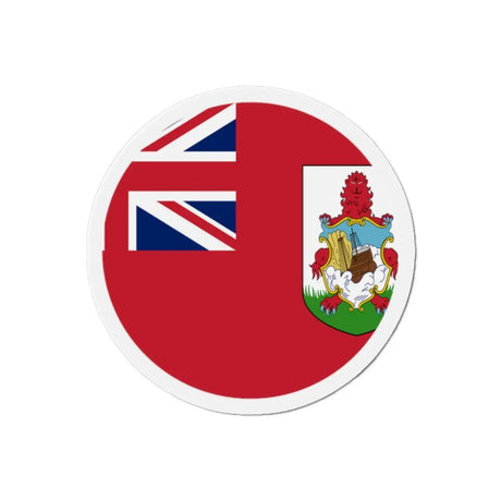 Aimant rond drapeau bermudes déco métal souvenir coloré