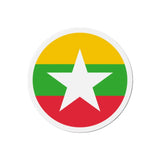 Aimant rond drapeau birmanie déco pratique souvenir