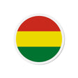 Aimant rond drapeau bolivie forme décorative magnétique