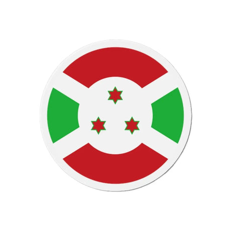 Aimant rond drapeau burundi forme décorative magnétique