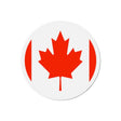 Aimant rond drapeau canada forme décorative pour réfrigérateur