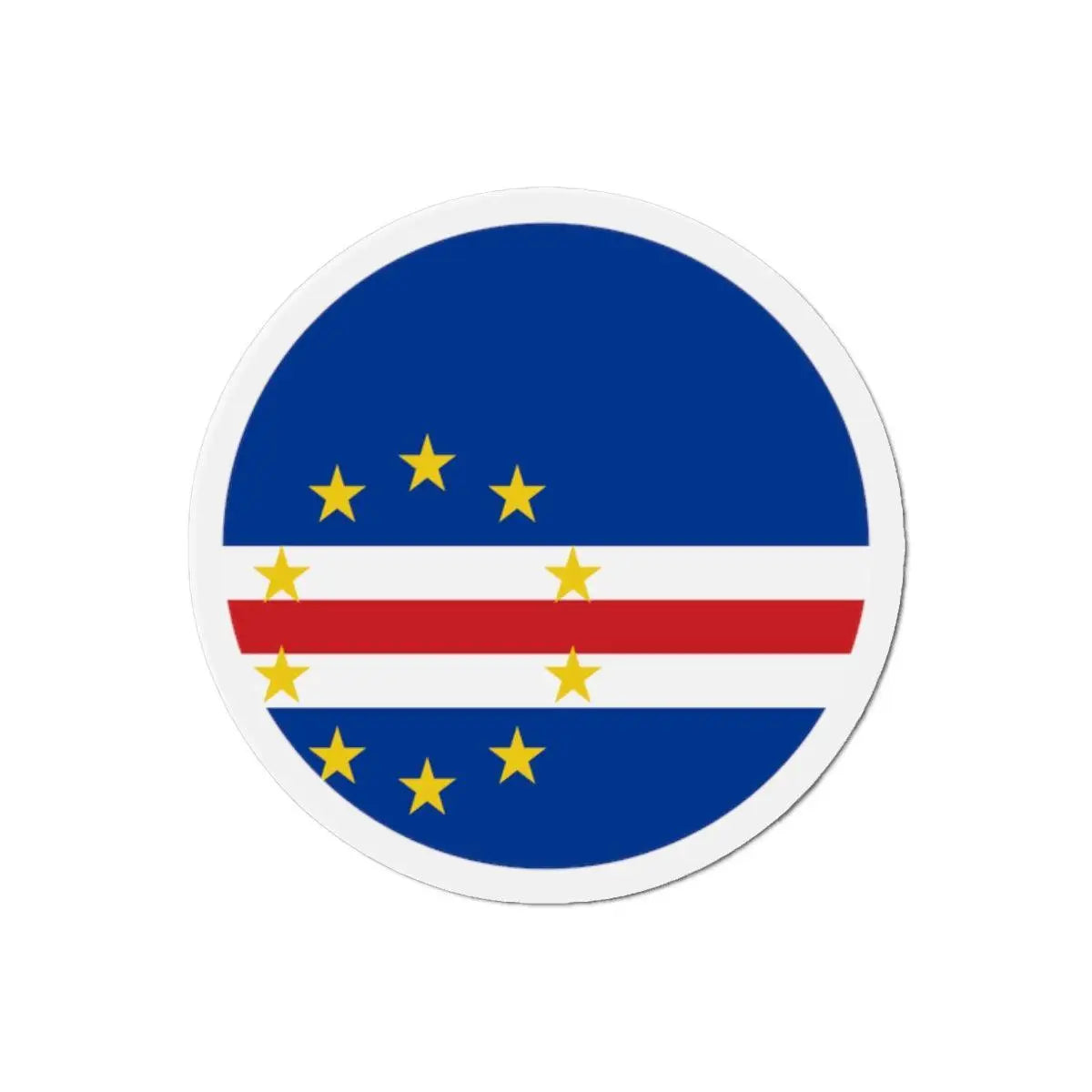 Aimant rond drapeau cap-vert déco pratique et souvenir