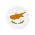 Aimant rond drapeau chypre forme décorative réfrigérateur