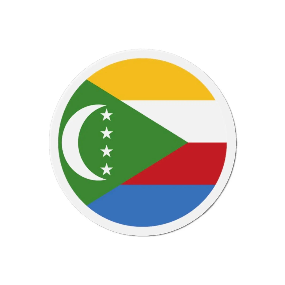 Aimant rond drapeau comores en plusieurs tailles - pixelforma