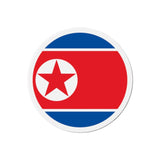 Aimant rond drapeau corée du nord en plusieurs tailles - pixelforma