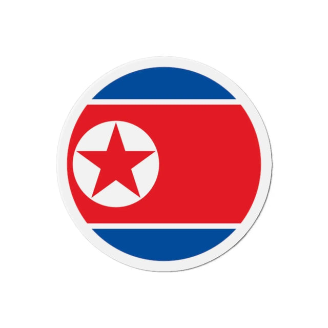 Aimant rond drapeau corée du nord en plusieurs tailles - pixelforma
