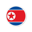 Aimant rond drapeau corée du nord motif décoratif