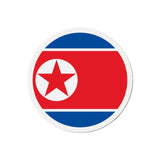 Aimant rond drapeau corée du nord motif décoratif