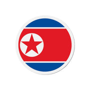Aimant rond drapeau corée du nord motif décoratif