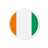 Aimant rond drapeau côte d’ivoire finition brillante
