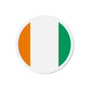 Aimant rond drapeau côte d’ivoire finition brillante