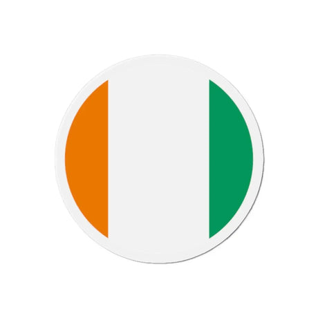 Aimant rond drapeau côte d’ivoire finition brillante