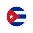 Aimant rond drapeau cuba forme décorative pour réfrigérateur