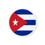 Aimant rond drapeau cuba forme décorative pour réfrigérateur