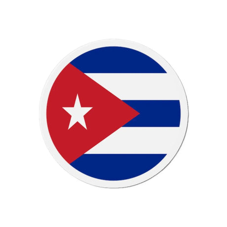 Aimant rond drapeau cuba forme décorative pour réfrigérateur