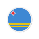 Aimant Rond Drapeau d'Aruba en plusieurs tailles - Pixelforma