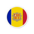 Aimant rond drapeau d’andorre couleur souvenir décoratif