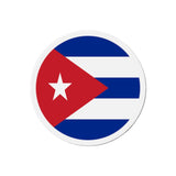 Aimant Rond Drapeau de Cuba en plusieurs tailles - Pixelforma