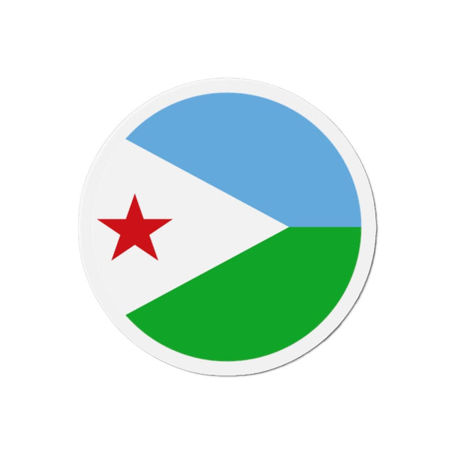 Aimant Rond Drapeau de Djibouti en plusieurs tailles - Pixelforma